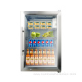 Hot sale 304 glass doors mini beverage cooler